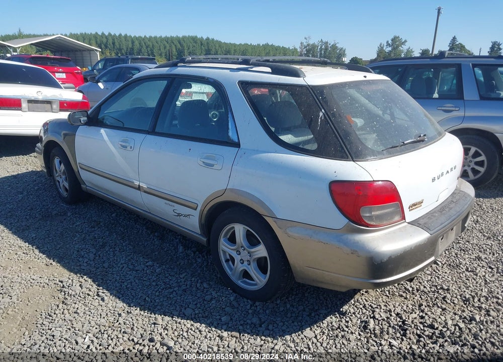 2002 SUBARU IMPREZA OUTBACK SPORT VIN: JF1GG685X2G826691
