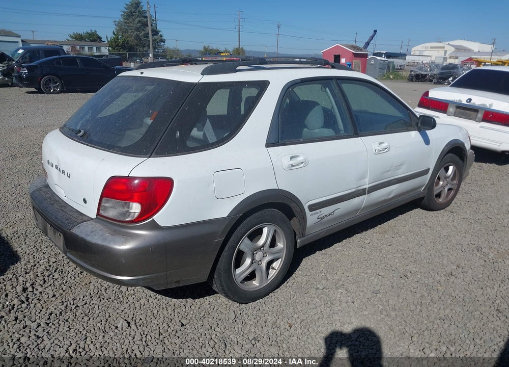2002 SUBARU IMPREZA OUTBACK SPORT VIN: JF1GG685X2G826691