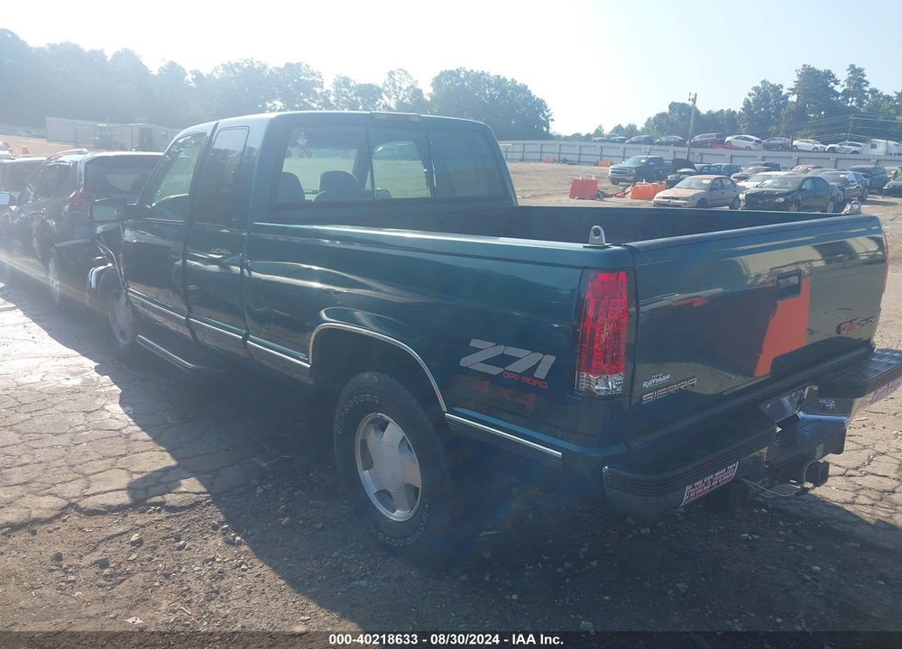 1996 GMC SIERRA K1500 VIN: 2GTEK19M8T1537171