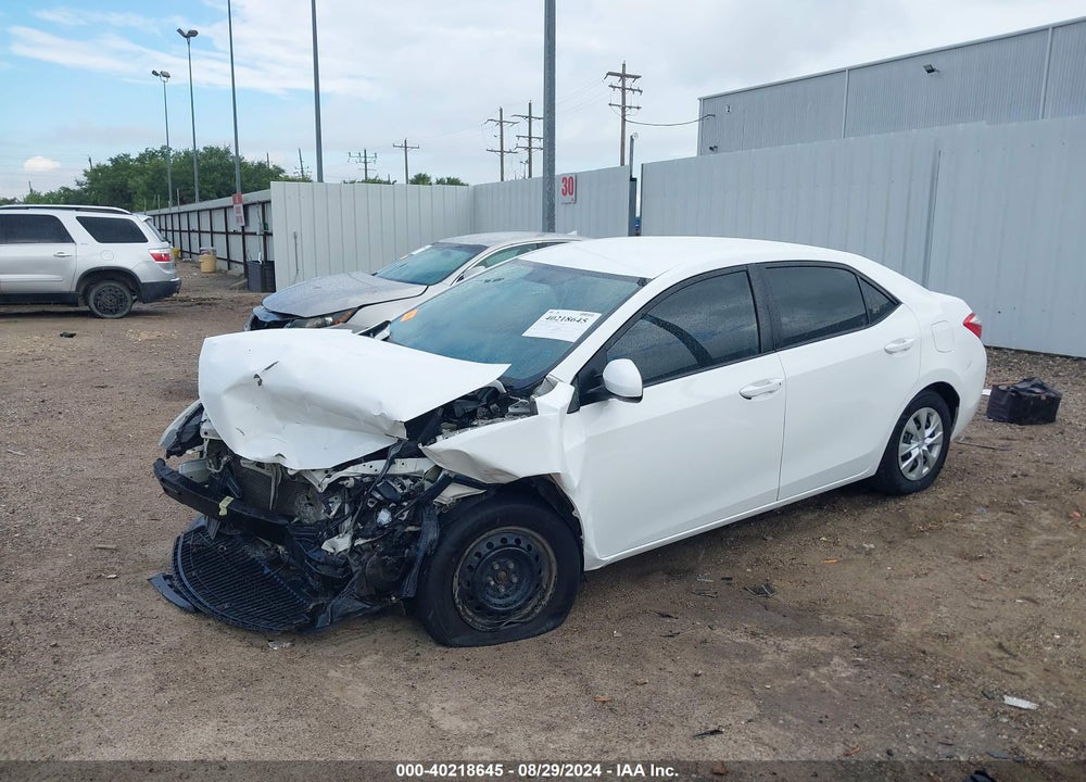2016 TOYOTA COROLLA L VIN: 5YFBURHE8GP485375