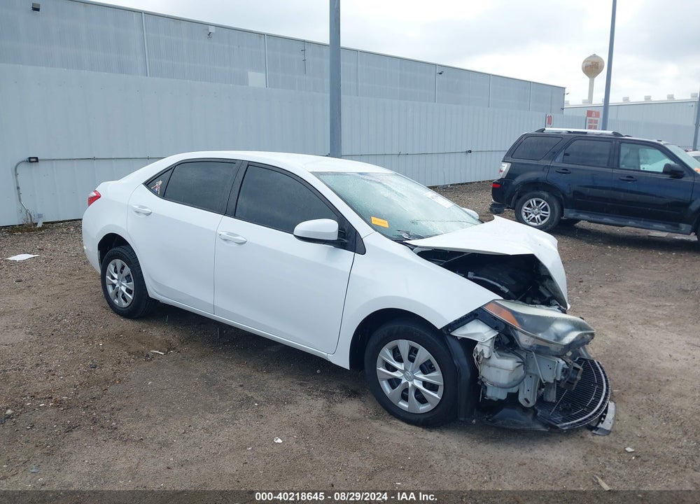 2016 TOYOTA COROLLA L VIN: 5YFBURHE8GP485375