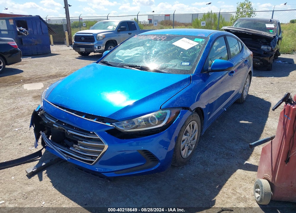 2018 HYUNDAI ELANTRA SE VIN: KMHD74LF7JU648767