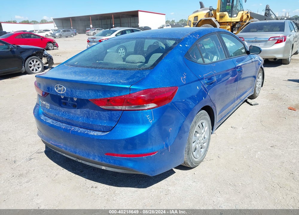 2018 HYUNDAI ELANTRA SE VIN: KMHD74LF7JU648767