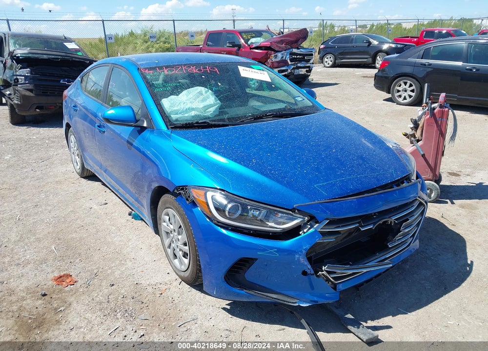 2018 HYUNDAI ELANTRA SE VIN: KMHD74LF7JU648767