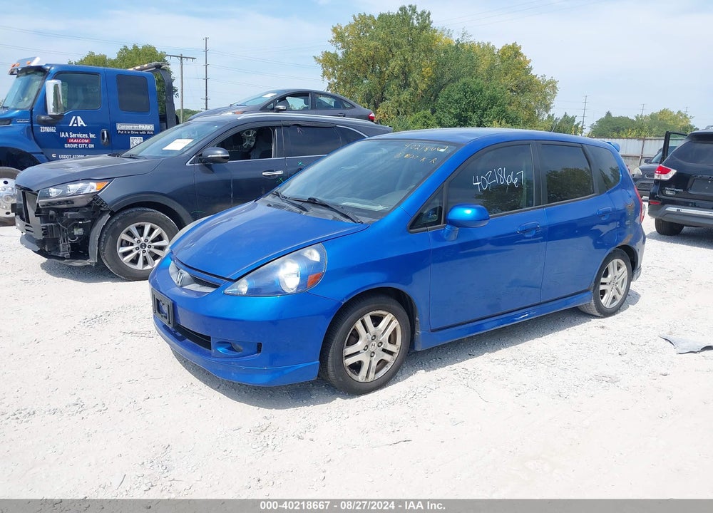 2008 HONDA FIT SPORT VIN: JHMGD37648S062479