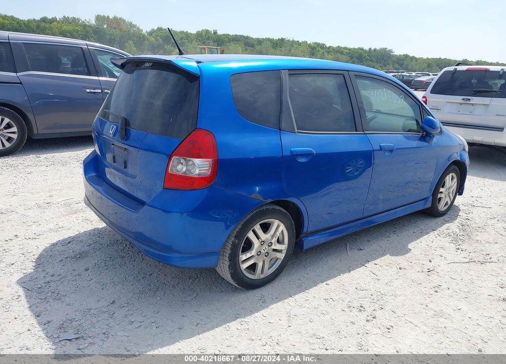 2008 HONDA FIT SPORT VIN: JHMGD37648S062479