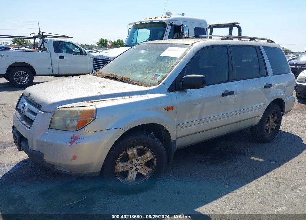 2007 HONDA PILOT LX VIN: 5FNYF28177B045104