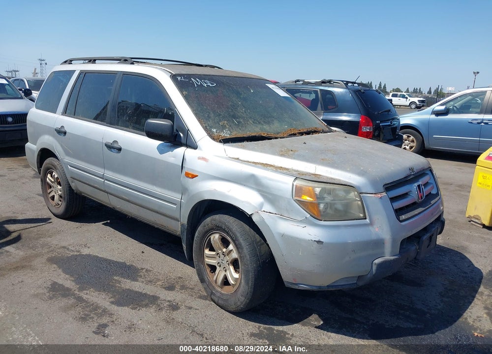 2007 HONDA PILOT LX VIN: 5FNYF28177B045104