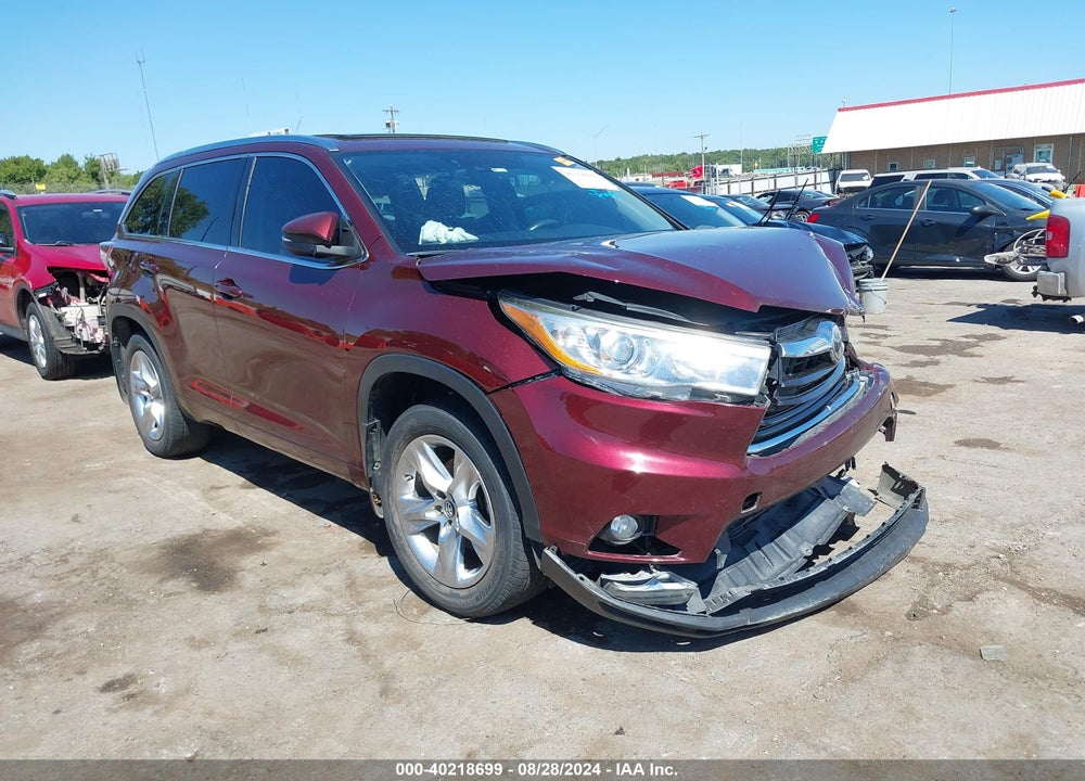 2016 TOYOTA HIGHLANDER LIMITED PLATINUM V6 VIN: 5TDDKRFH1GS323218