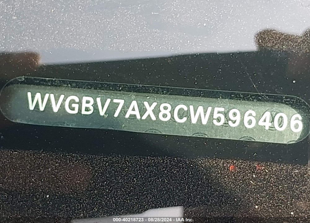 2012 VOLKSWAGEN TIGUAN SE VIN: WVGBV7AX8CW596406