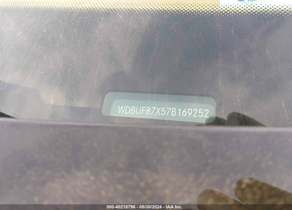 2007 MERCEDES-BENZ E 350 4MATIC VIN: WDBUF87X57B169252