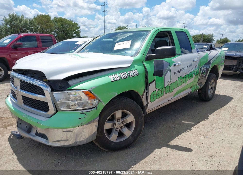 2017 RAM 1500 SLT QUAD CAB 4X2 6'4 BOX VIN: 1C6RR6GT1HS512664