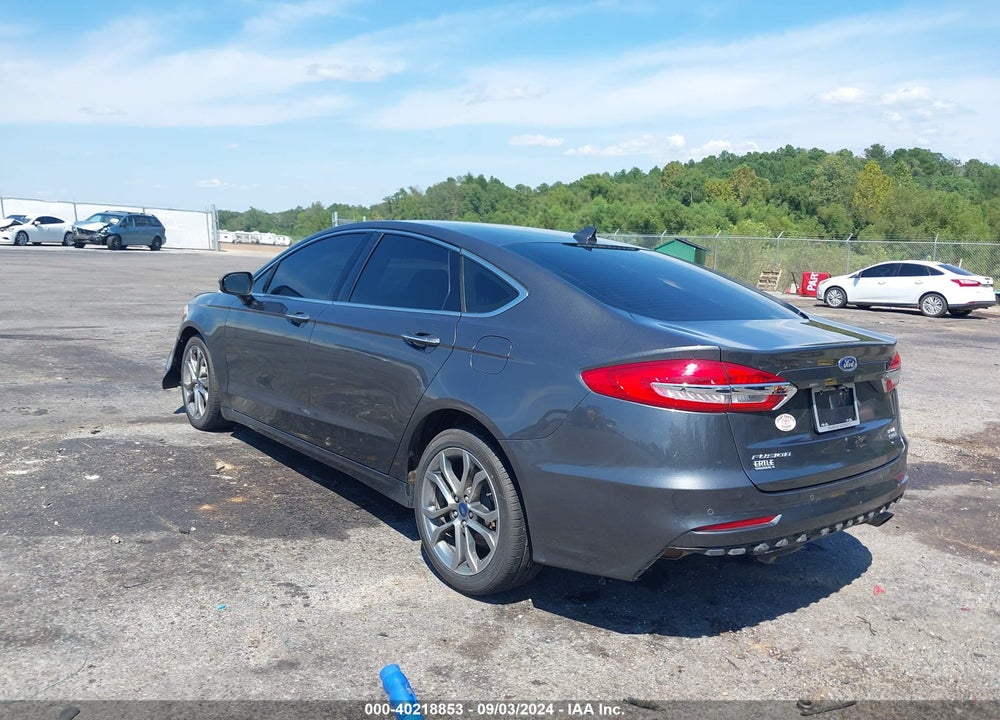 2019 FORD FUSION SEL VIN: 3FA6P0CD8KR219494