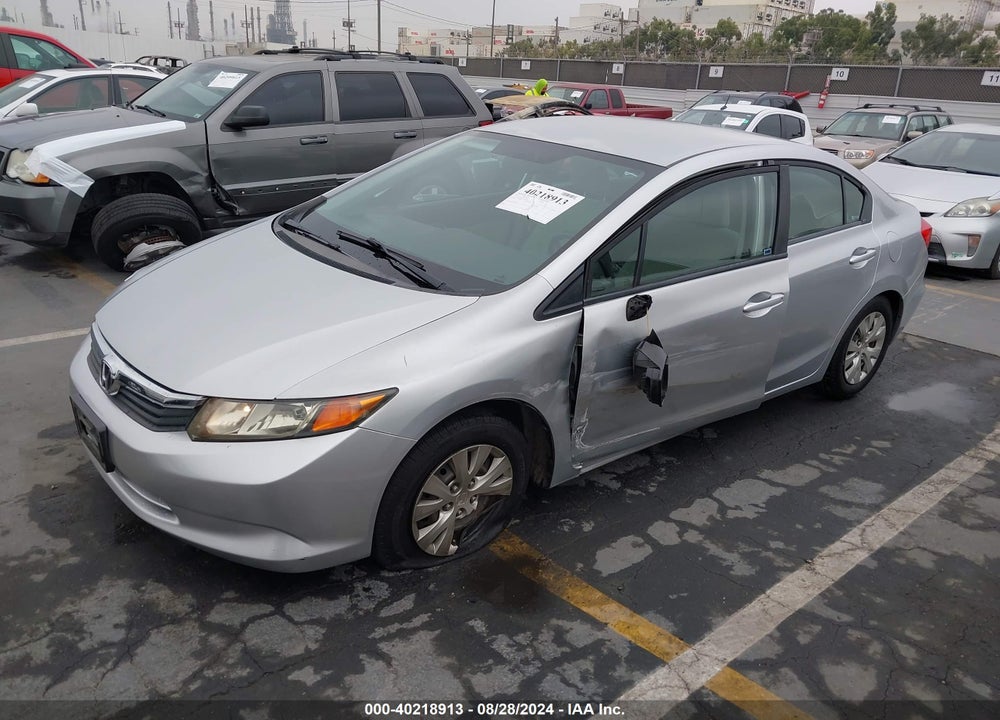 2012 HONDA CIVIC LX VIN: 2HGFB2F51CH328371
