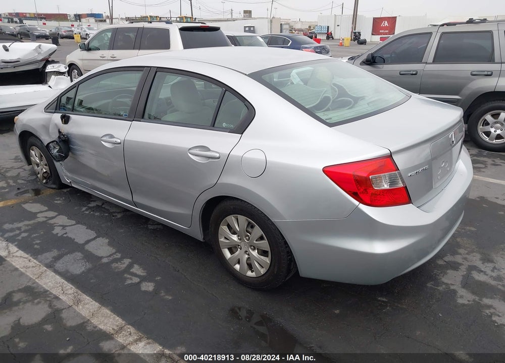 2012 HONDA CIVIC LX VIN: 2HGFB2F51CH328371
