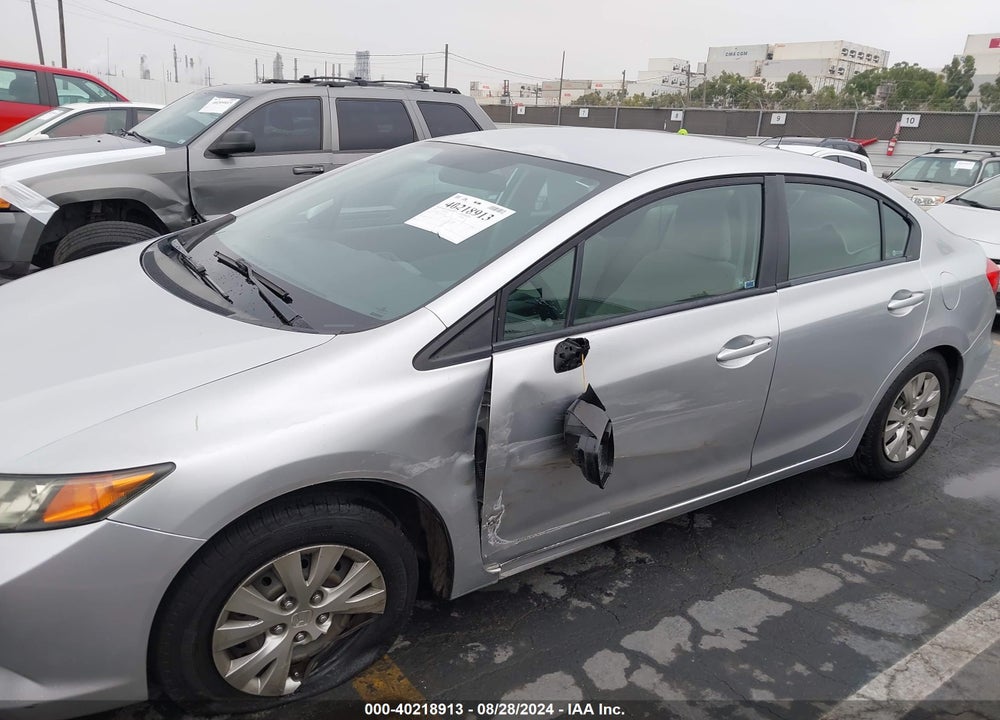 2012 HONDA CIVIC LX VIN: 2HGFB2F51CH328371