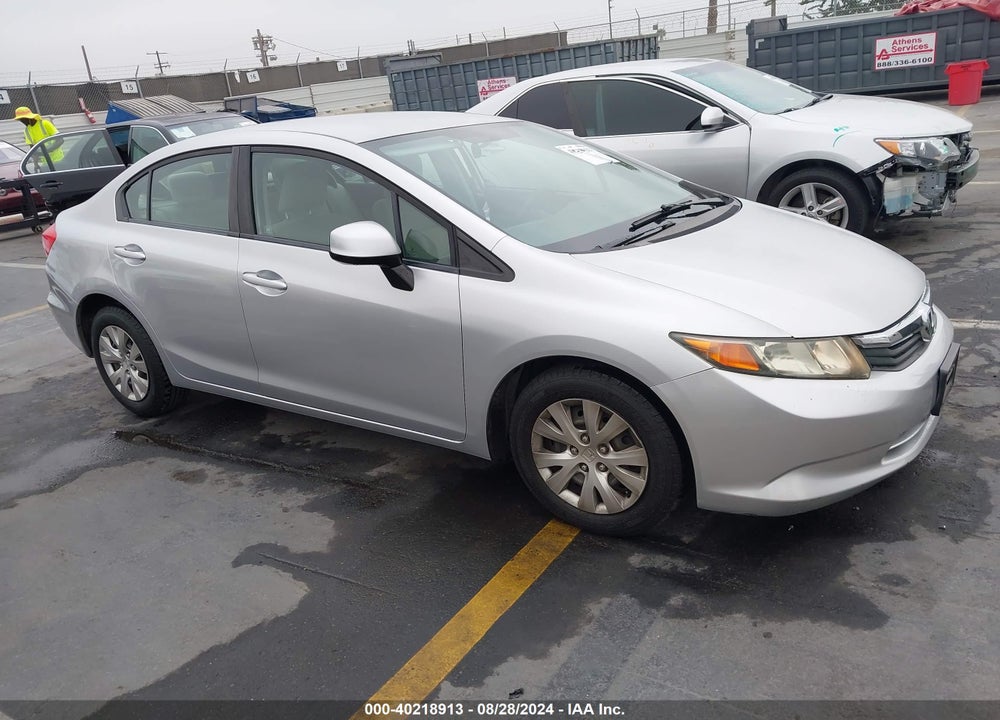 2012 HONDA CIVIC LX VIN: 2HGFB2F51CH328371