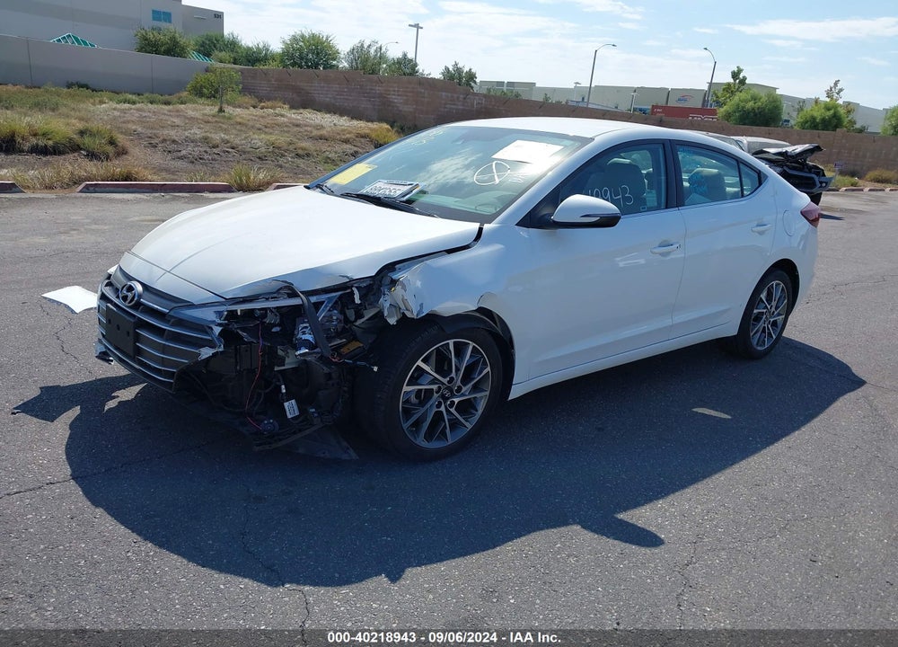 2020 HYUNDAI ELANTRA LIMITED VIN: 5NPD84LFXLH590197