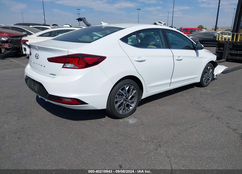 2020 HYUNDAI ELANTRA LIMITED VIN: 5NPD84LFXLH590197