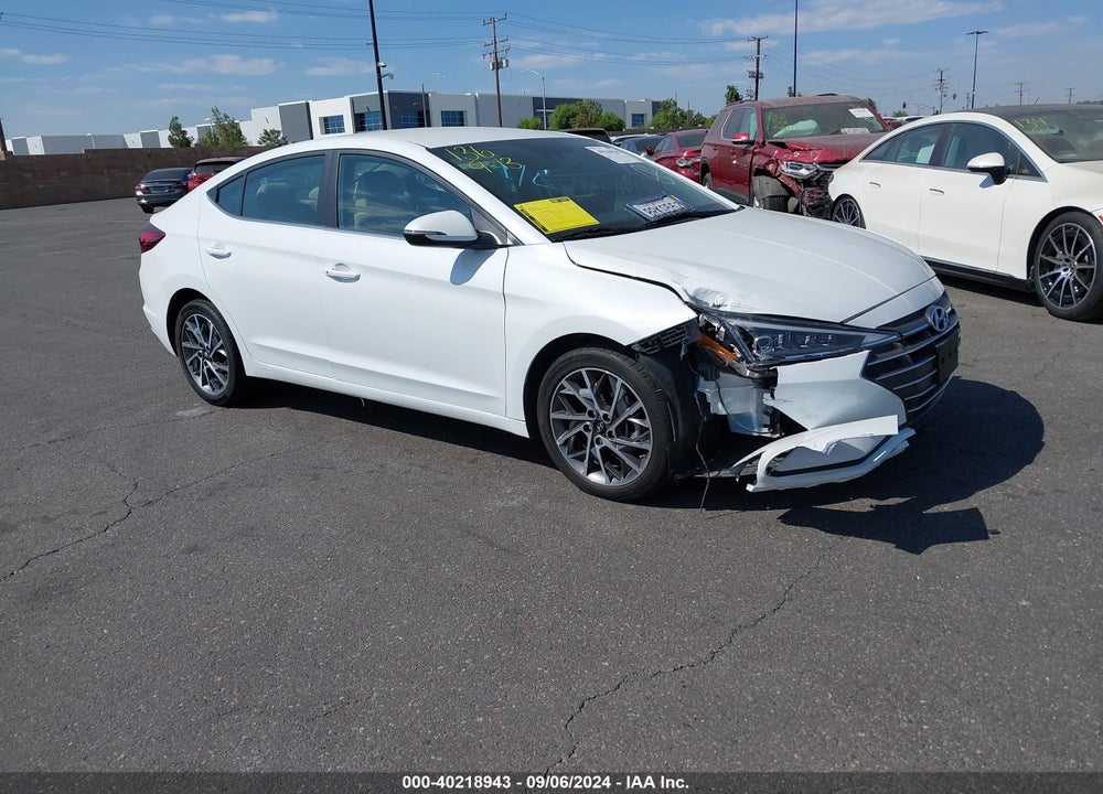 2020 HYUNDAI ELANTRA LIMITED VIN: 5NPD84LFXLH590197