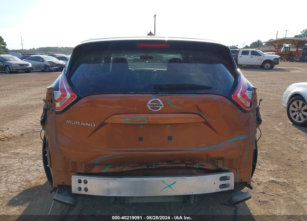 2015 NISSAN MURANO S VIN: 5N1AZ2MG5FN289252