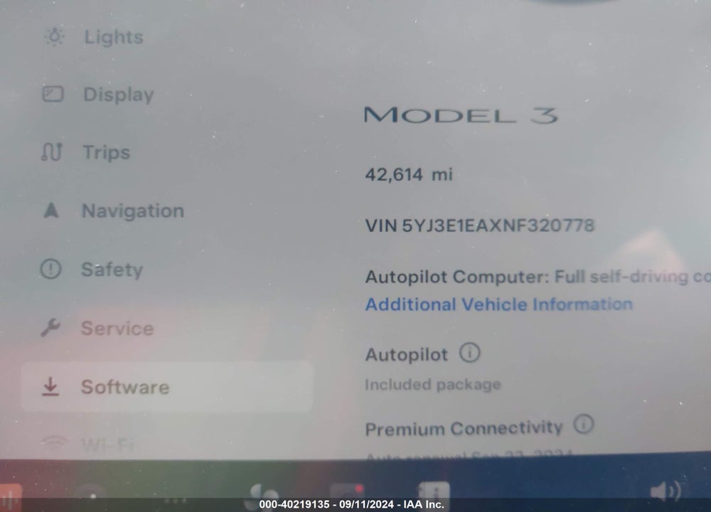 2022 TESLA MODEL 3 REAR-WHEEL DRIVE VIN: 5YJ3E1EAXNF320778