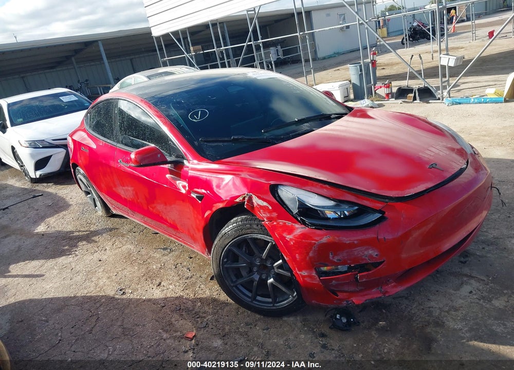 2022 TESLA MODEL 3 REAR-WHEEL DRIVE VIN: 5YJ3E1EAXNF320778