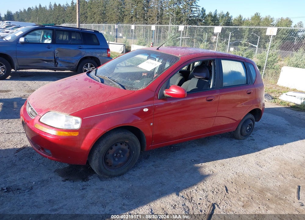 2008 CHEVROLET AVEO 5 VIN: KL1TD66618B161626