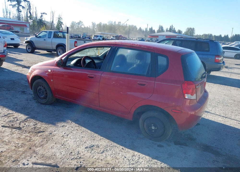 2008 CHEVROLET AVEO 5 VIN: KL1TD66618B161626