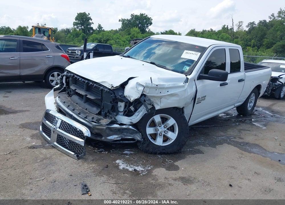 2019 RAM 1500 CLASSIC TRADESMAN QUAD CAB 4X4 6'4 BOX VIN: 1C6RR7FT3KS720463