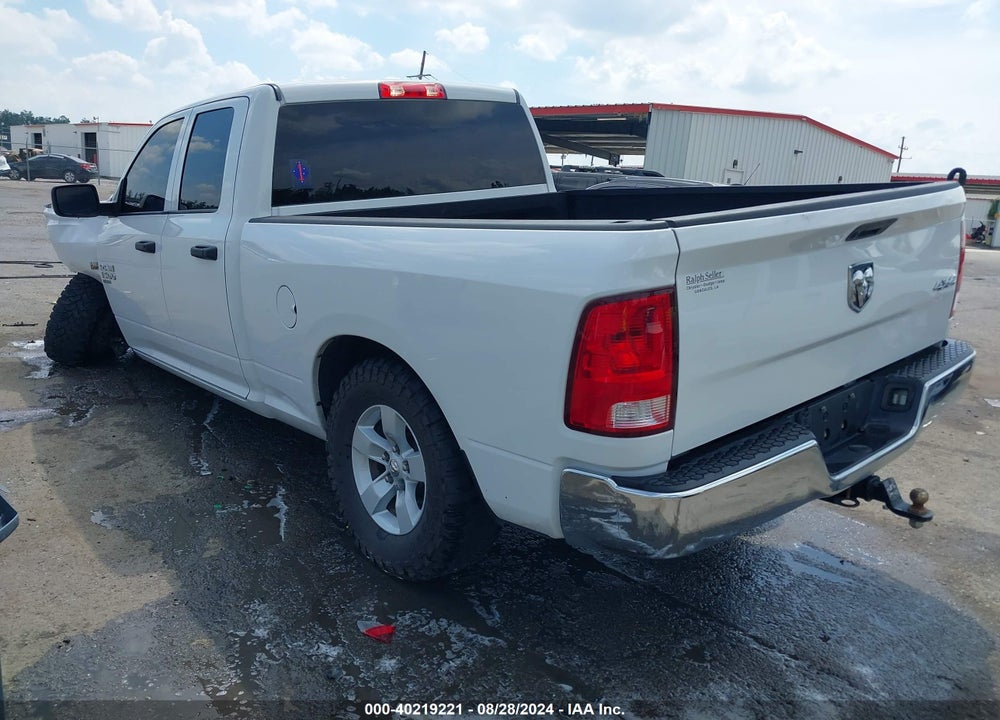 2019 RAM 1500 CLASSIC TRADESMAN QUAD CAB 4X4 6'4 BOX VIN: 1C6RR7FT3KS720463