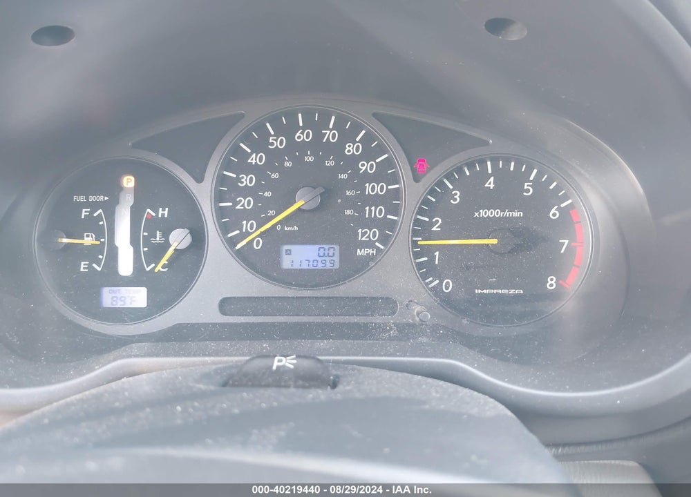 2002 SUBARU IMPREZA OUTBACK SPORT VIN: JF1GG68572H817151