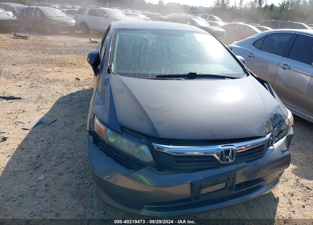 2012 HONDA CIVIC LX VIN: 2HGFB2F50CH522812
