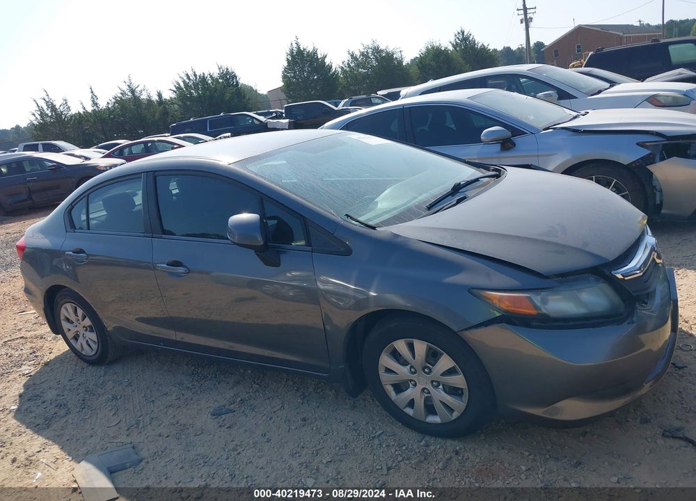 2012 HONDA CIVIC LX VIN: 2HGFB2F50CH522812