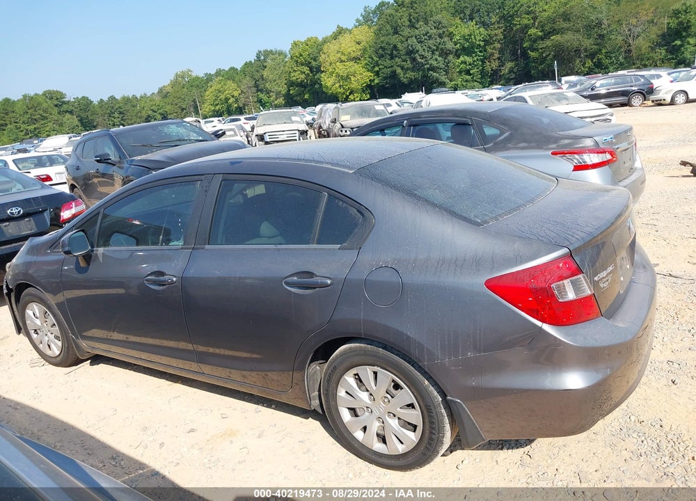 2012 HONDA CIVIC LX VIN: 2HGFB2F50CH522812