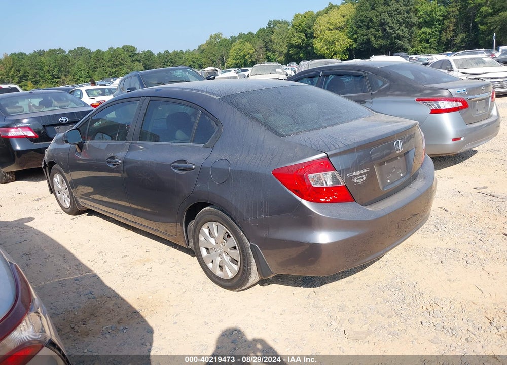 2012 HONDA CIVIC LX VIN: 2HGFB2F50CH522812