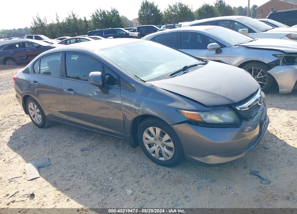 2012 HONDA CIVIC LX VIN: 2HGFB2F50CH522812