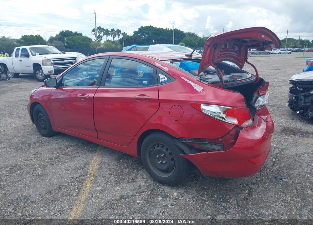 2015 HYUNDAI ACCENT GLS VIN: KMHCT4AE9FU854942