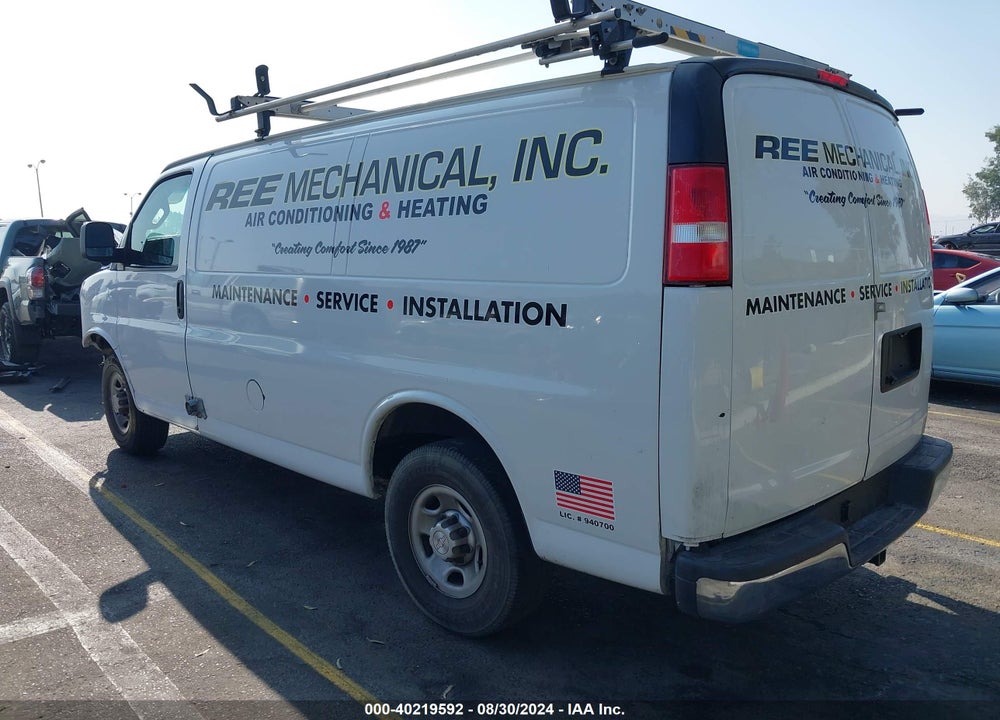 2018 CHEVROLET EXPRESS 2500 WORK VAN VIN: 1GCWGAFP3J1343798