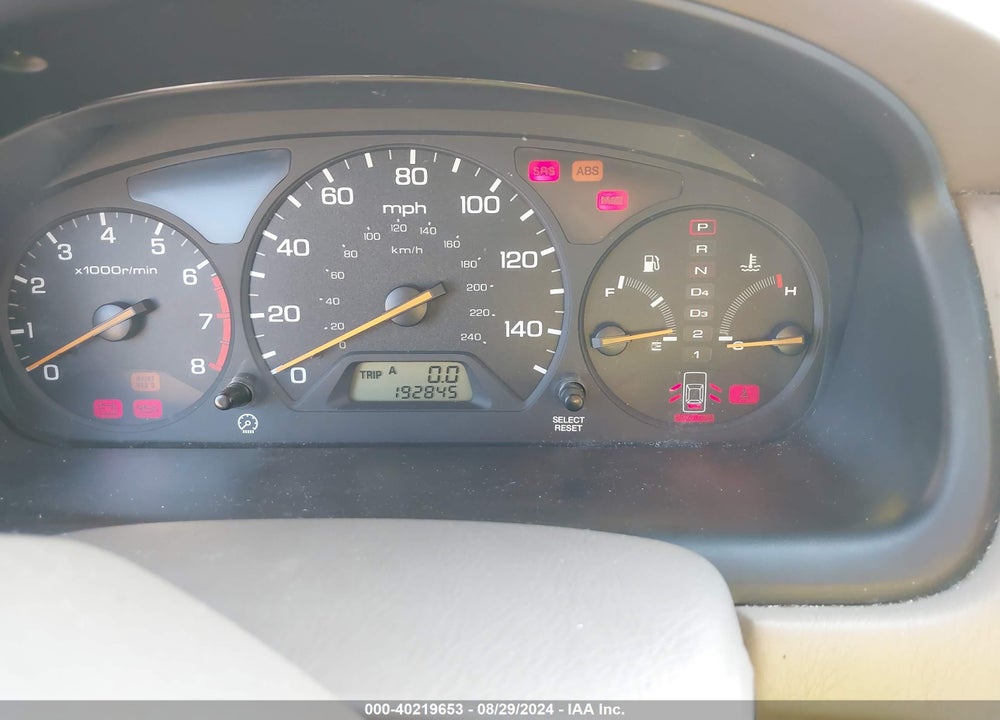 1999 HONDA ACCORD EX V6 VIN: 1HGCG1652XA018605