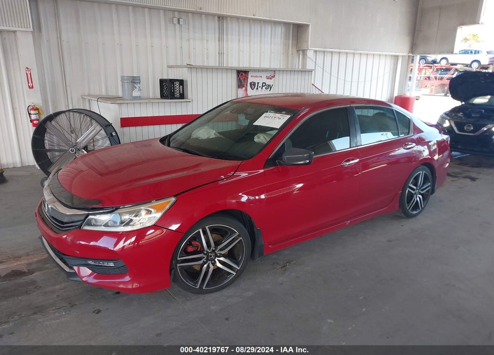 2016 HONDA ACCORD SPORT VIN: 1HGCR2F60GA234462
