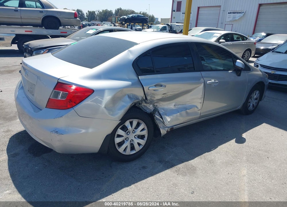 2012 HONDA CIVIC LX VIN: 19XFB2F51CE076891
