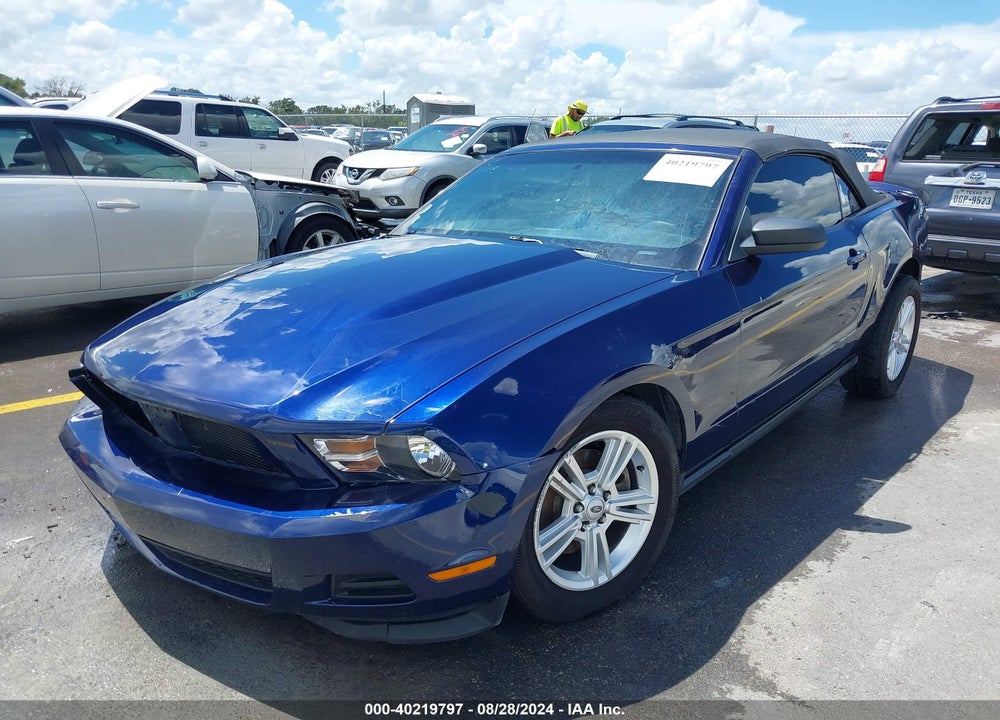 2012 FORD MUSTANG V6 VIN: 1ZVBP8EM8C5285033