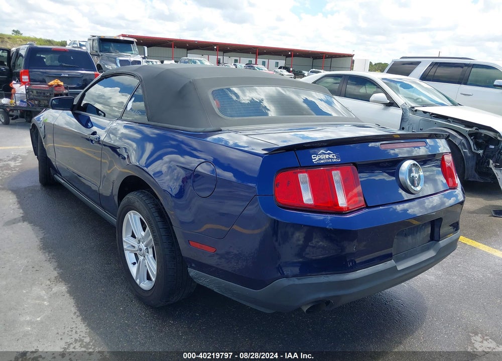 2012 FORD MUSTANG V6 VIN: 1ZVBP8EM8C5285033