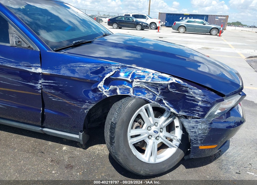 2012 FORD MUSTANG V6 VIN: 1ZVBP8EM8C5285033