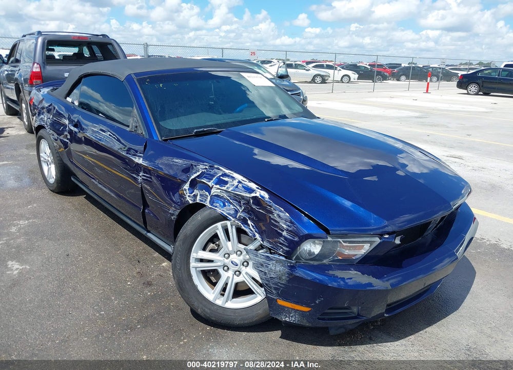2012 FORD MUSTANG V6 VIN: 1ZVBP8EM8C5285033