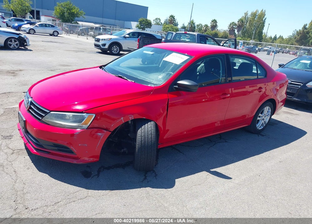 2015 VOLKSWAGEN JETTA 2.0L S VIN: 3VW2K7AJ9FM355786