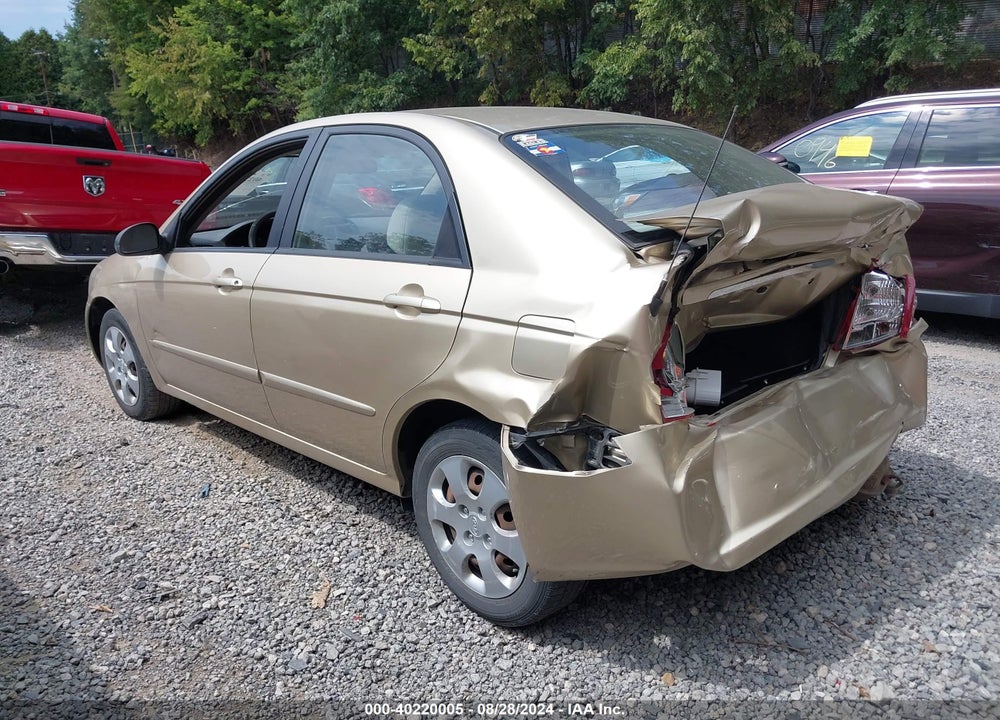 2009 KIA SPECTRA EX VIN: KNAFE222895655560