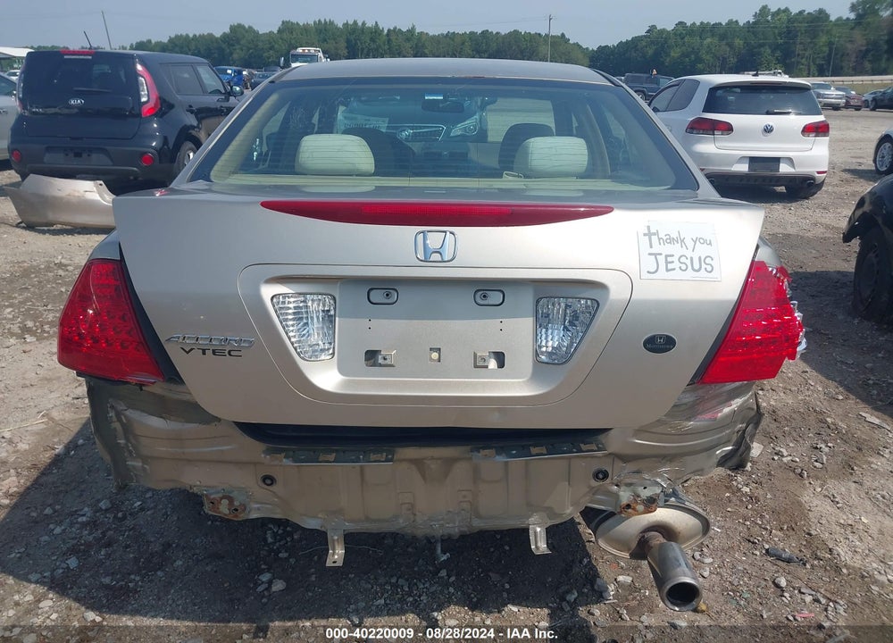 2006 HONDA ACCORD 2.4 LX VIN: 3HGCM56496G702428