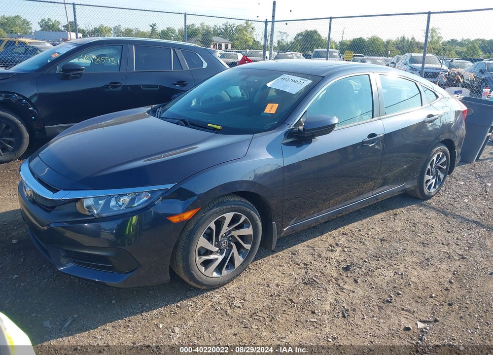 2018 HONDA CIVIC EX VIN: 2HGFC2F74JH565495